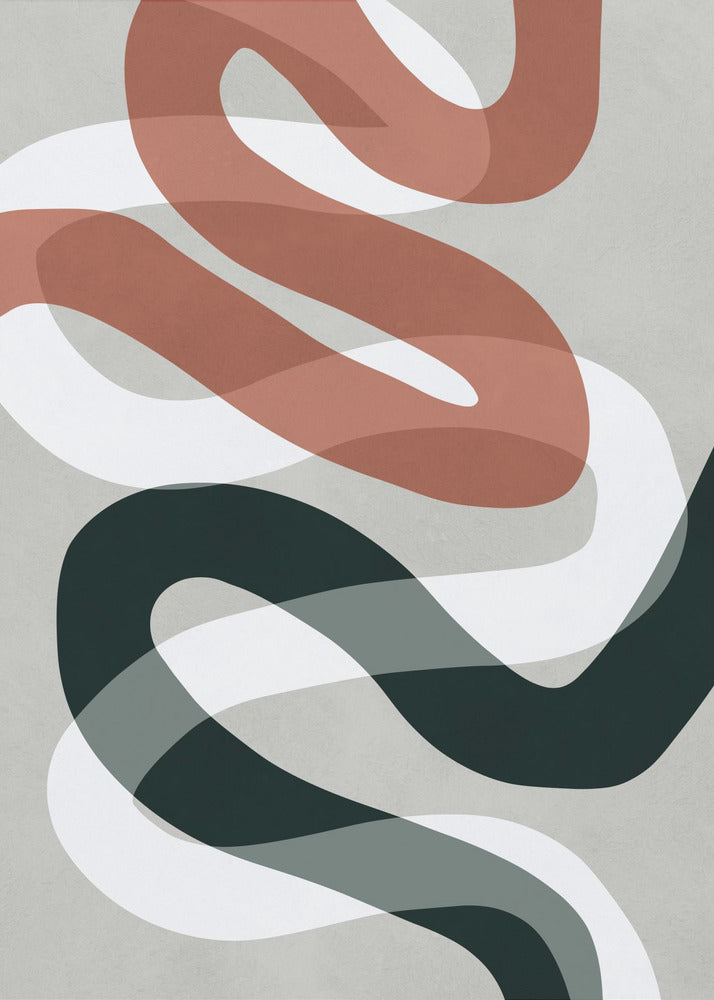 Expressionistische Kurven 1 | Poster