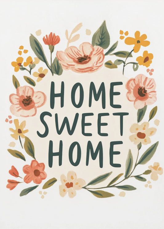 Floral Welcome Sign | Poster