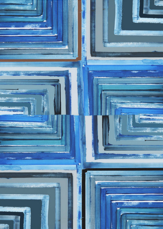 Rechteck aus Zickzacklinien Nr. 1 | Poster