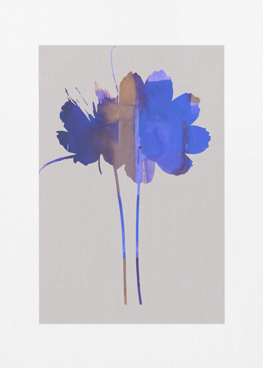 Heller floraler Grafikdruck Nr. 1 | Poster