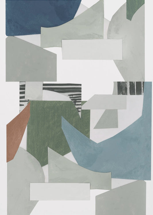 Neutraler geometrischer Druck Nr. 2 | Poster