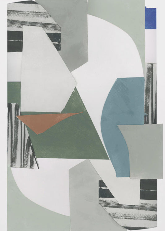 Neutraler geometrischer Druck Nr. 1 | Poster