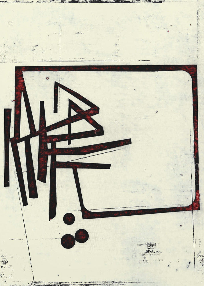 Eckige Linien und Punkte | Leinwand