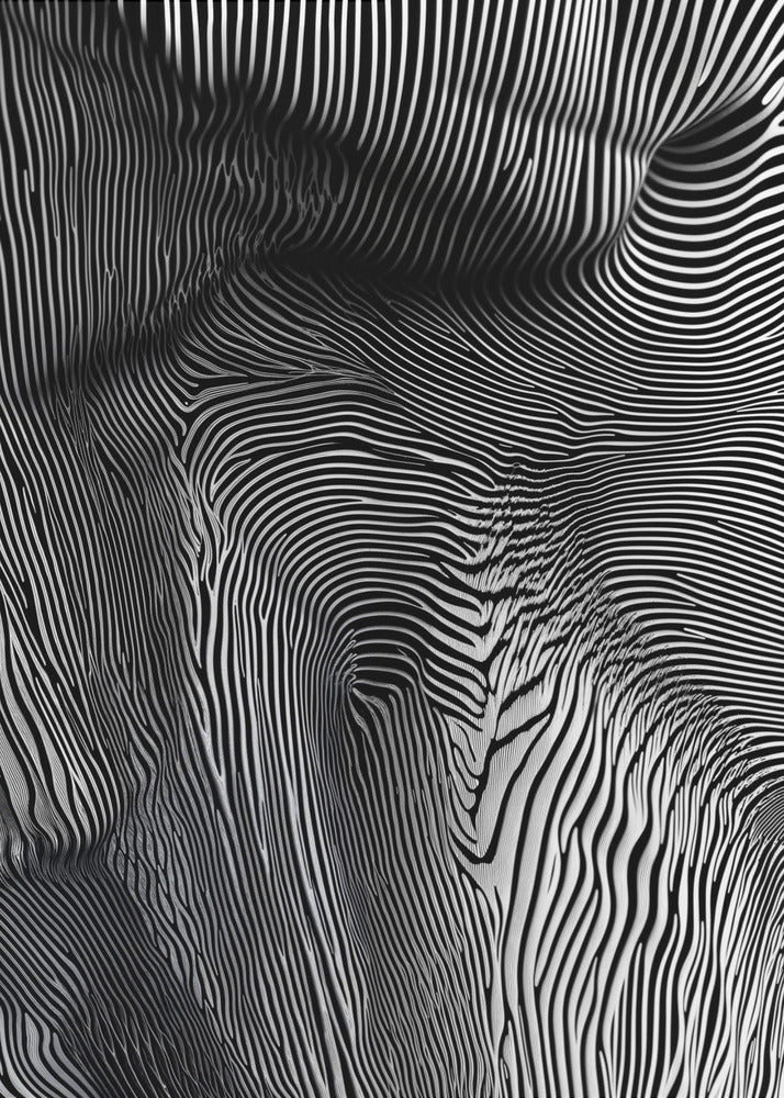 Zebra Flowform | Leinwand