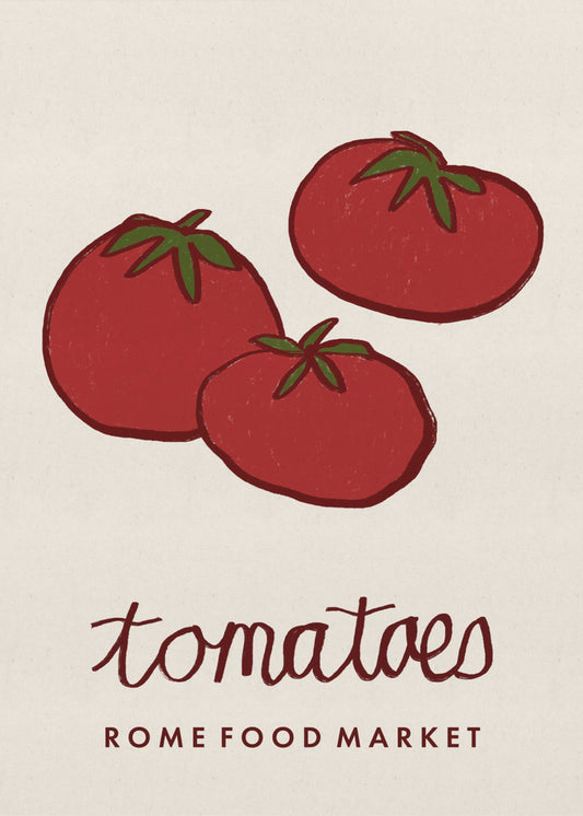 Food Art - Tomaten Rom Lebensmittelmarkt | Poster