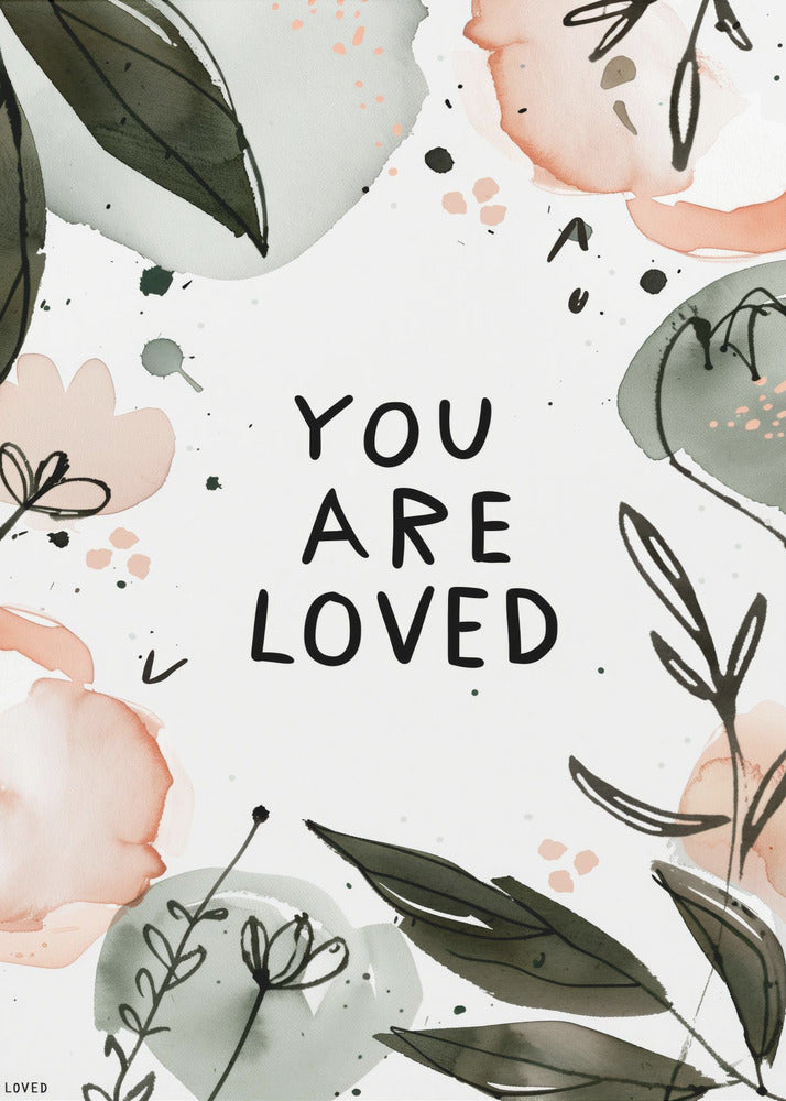 Florale Affirmation | Leinwand