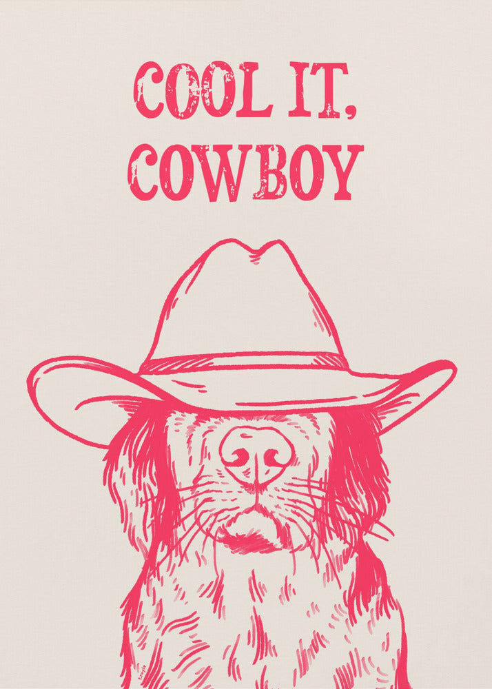 Cooles Cowboy-Pink | Poster
