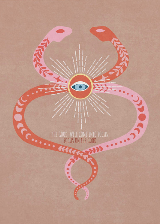 Serpent's Visionary Eye | Canvas