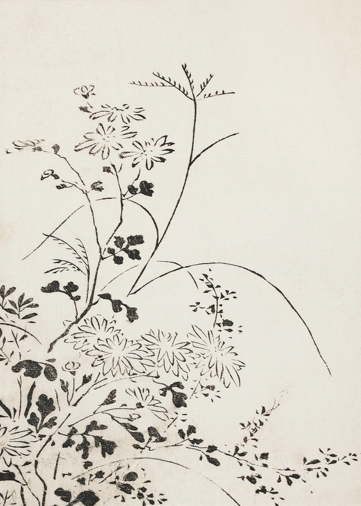 Autumn Flowers and Grasses (1762) | Canvas