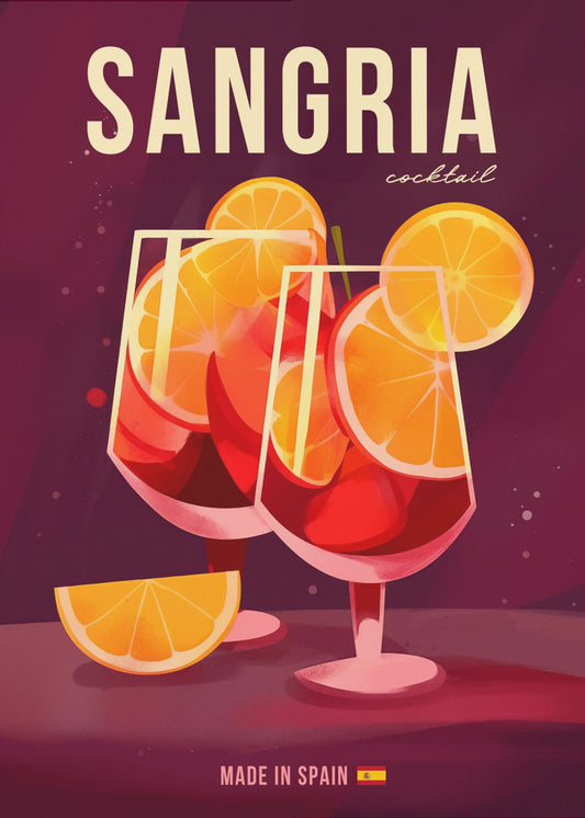 Sangria-Cocktail | Leinwand