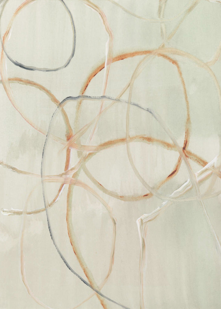 Muted Abstract Lines 1 | Canvas