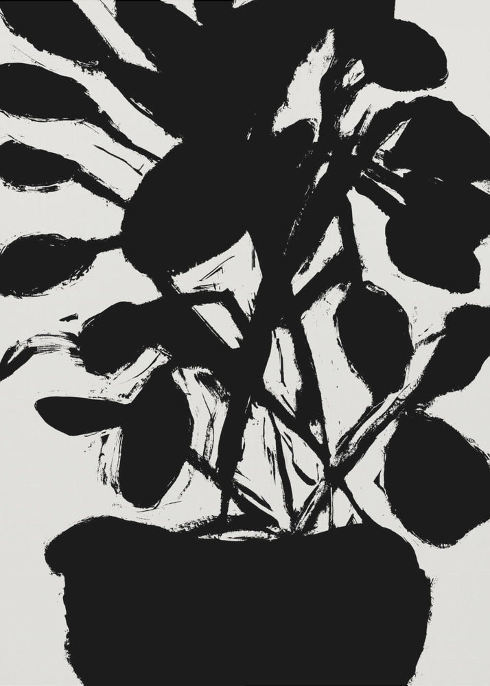 Potted Plant Silhouette No1 | Canvas