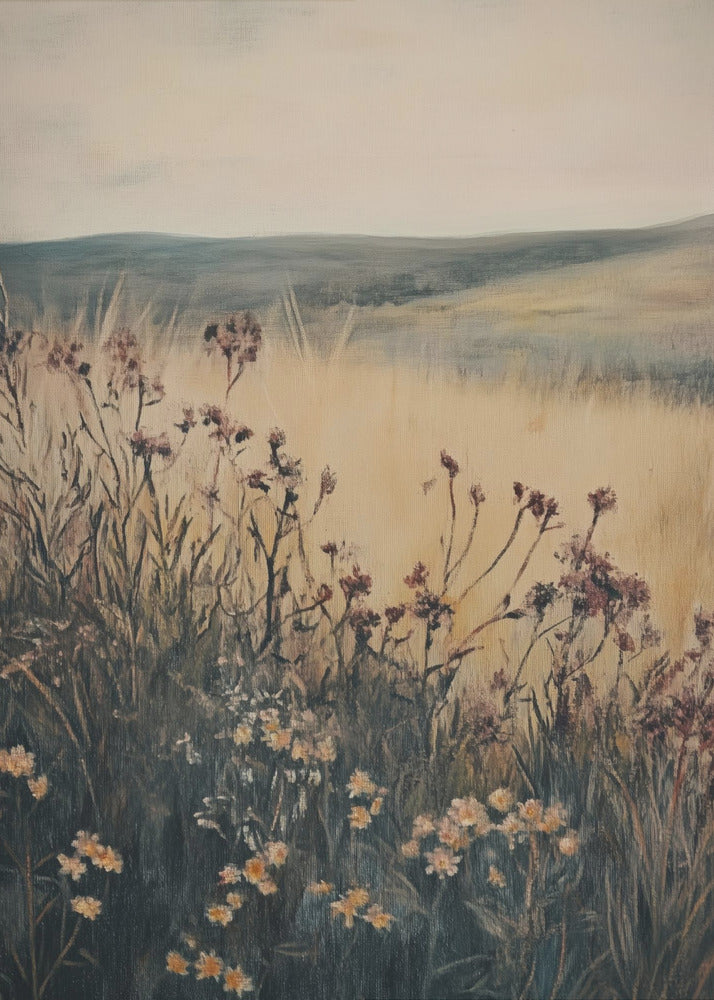 Landschaft Wildblume | Poster