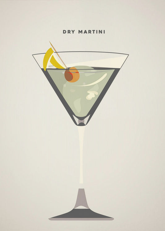 Trockener Martini | Leinwand