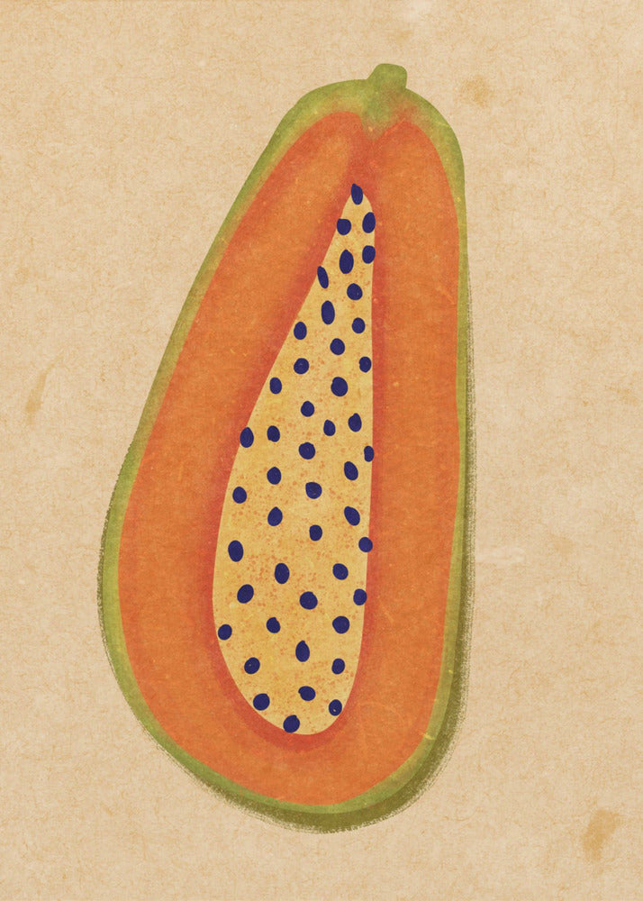 Einfache Papaya | Leinwand