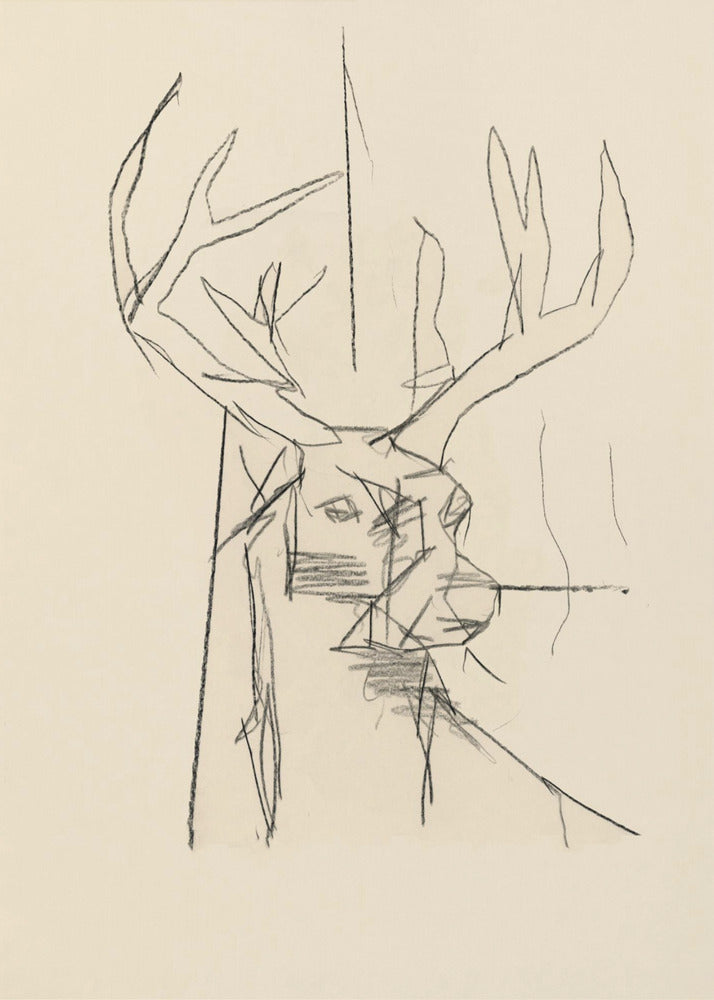 Etude Cerf (Hirsch) Nr.2 | Leinwand