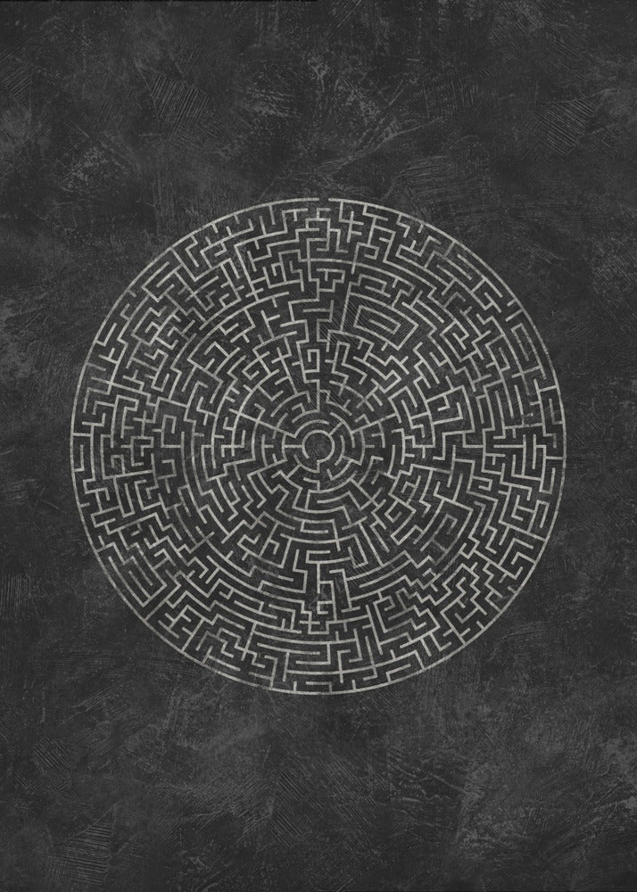 Das Labyrinth der Kreisreise | Leinwand