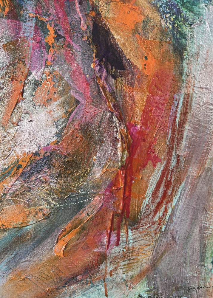 Purpurrote Geode | Leinwand