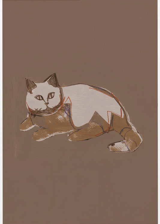 Purrfectly Mocha 7 | Leinwand