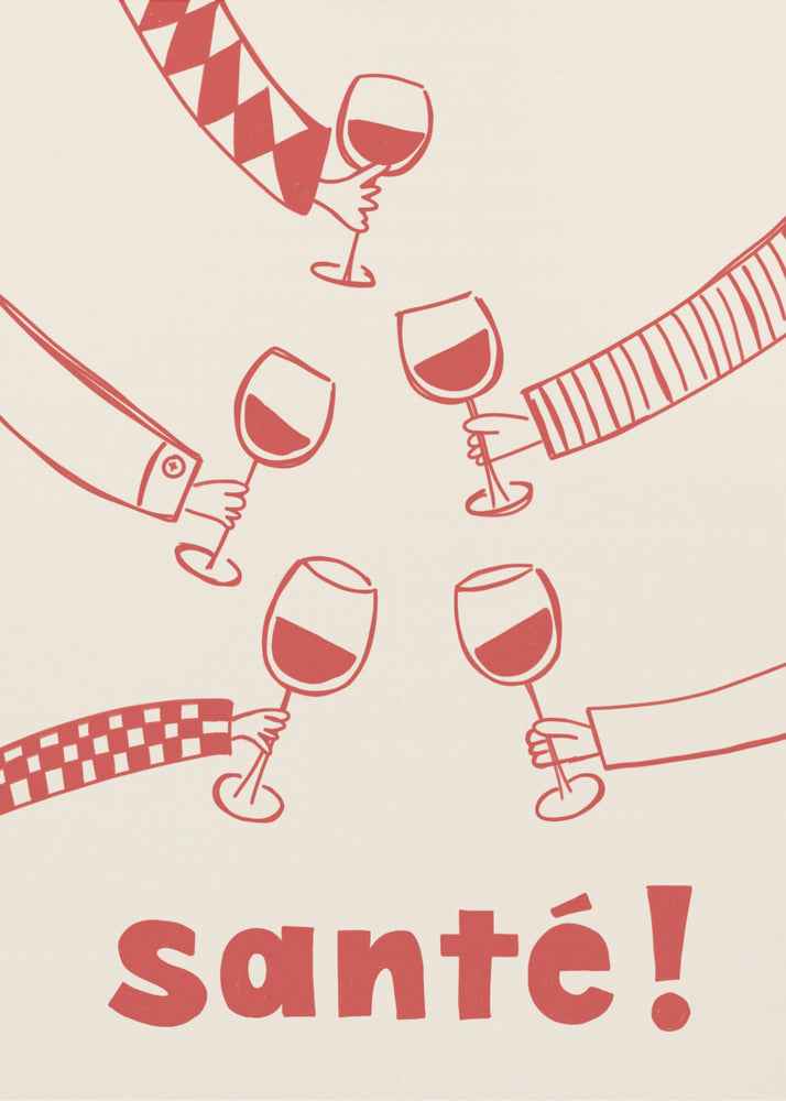 Santé! Wine Party with Friends | Canvas