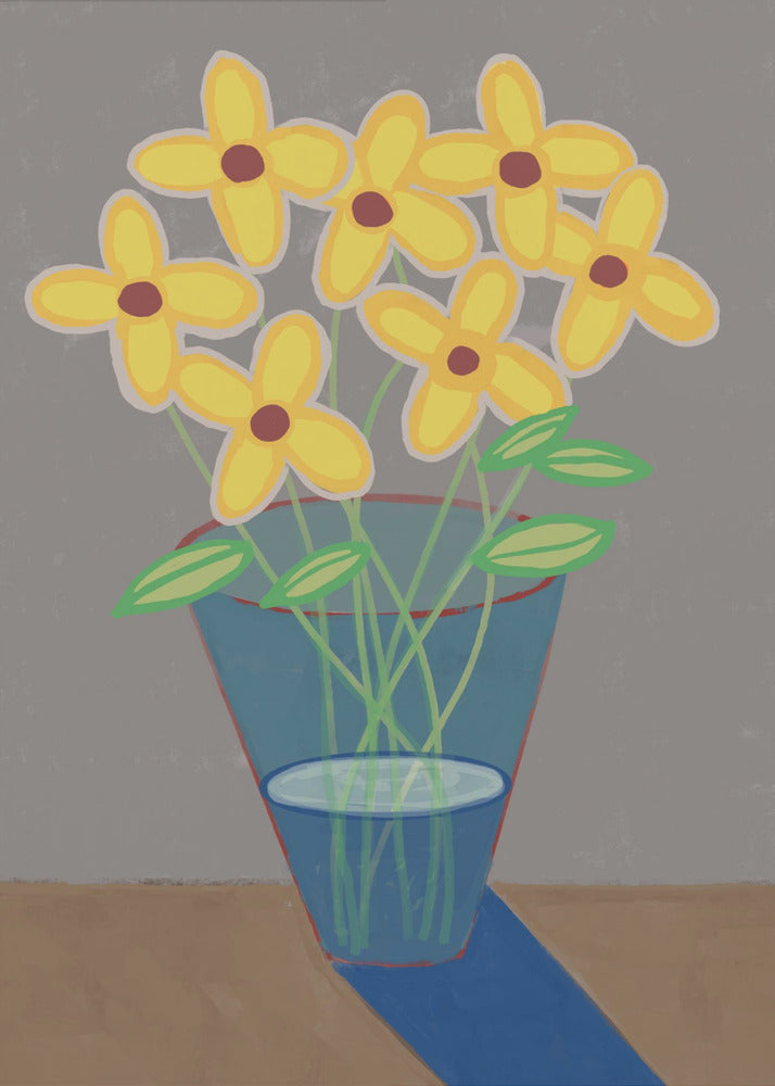 Gänseblümchen in der Vase | Poster