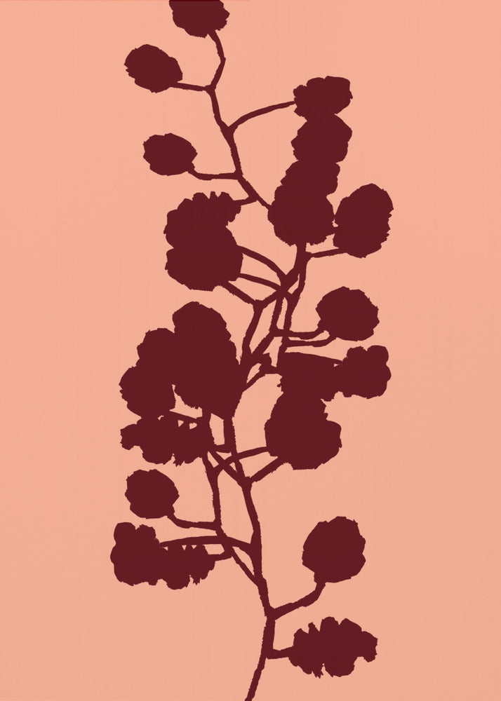 Blumensilhouette 1 | Leinwand