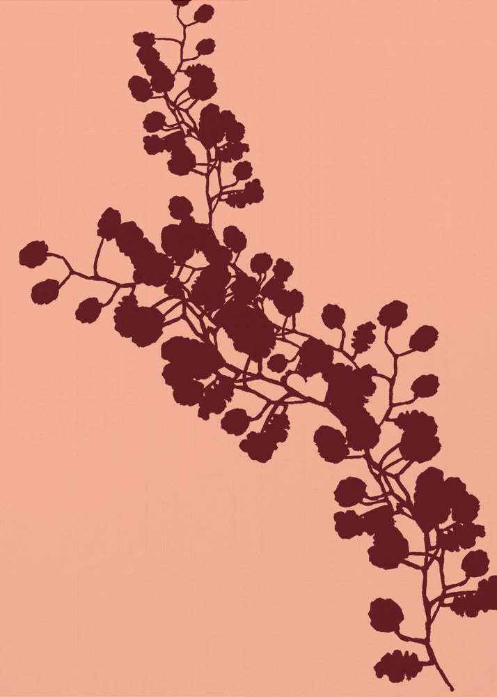 Blumensilhouette 4 | Leinwand