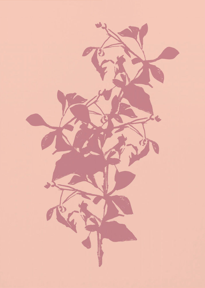 Blumensilhouette 5 | Leinwand