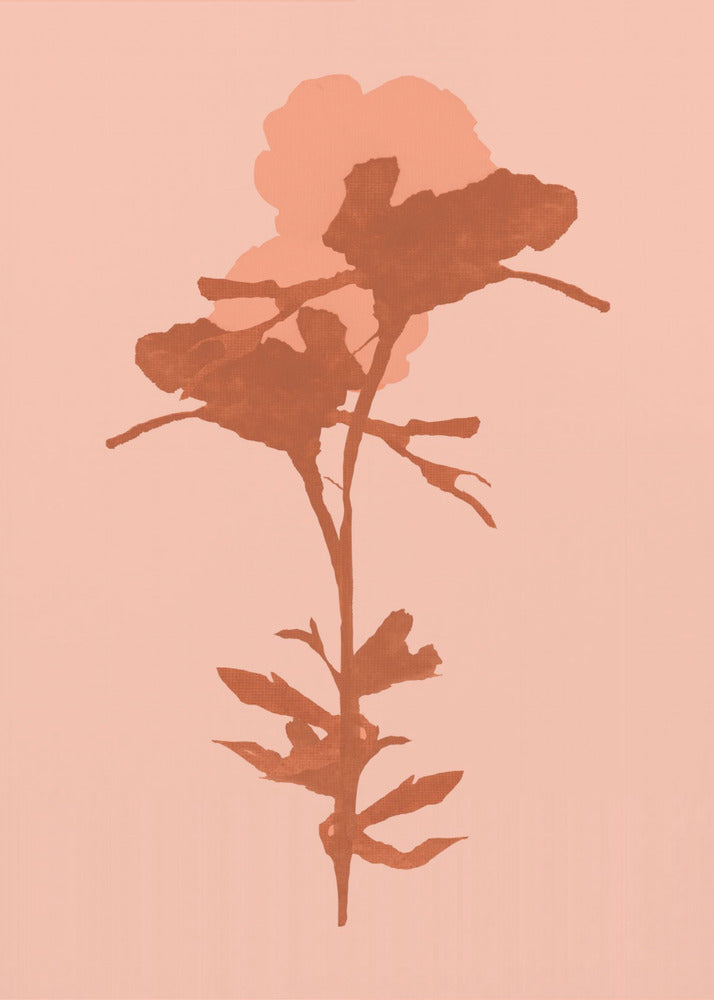 Blumensilhouette 7 | Leinwand