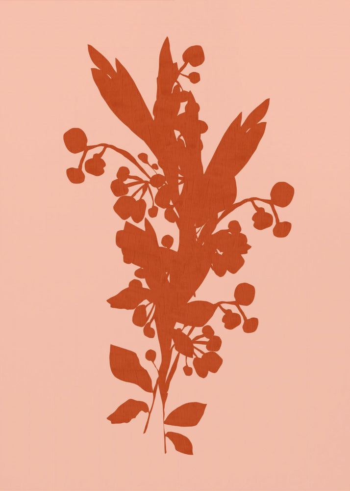 Blumensilhouette 8 | Leinwand