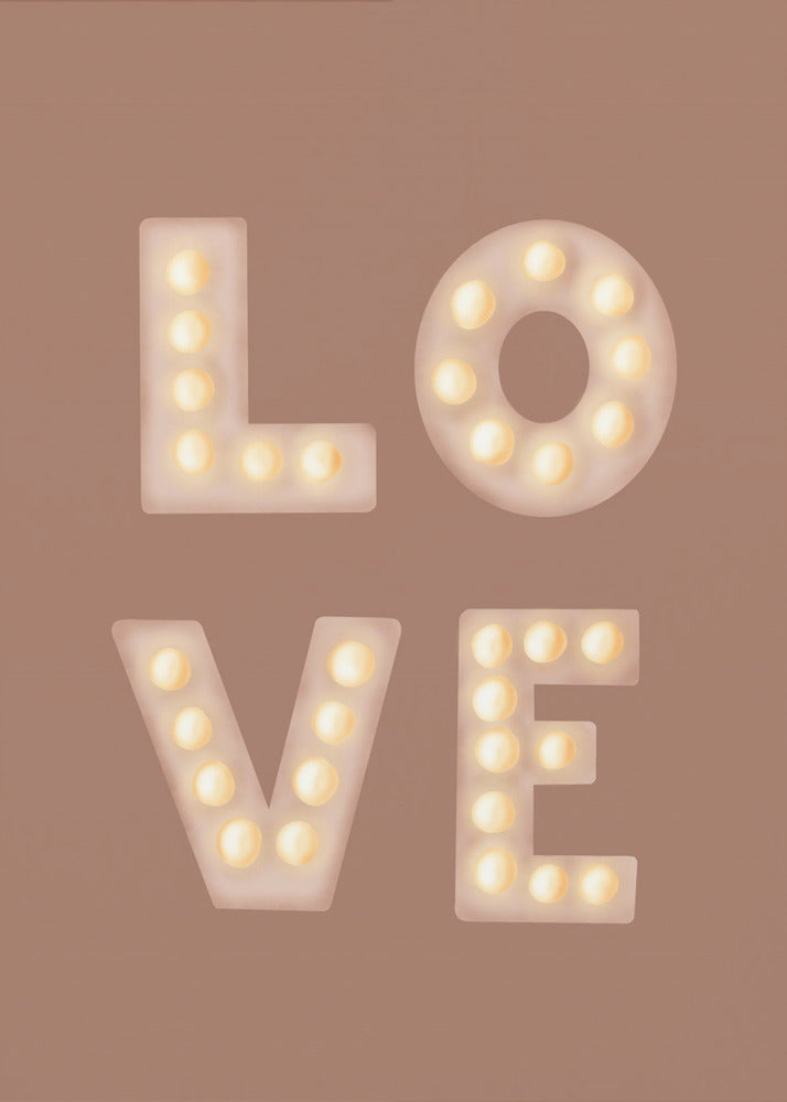 Love Lightletters Mochamousse | Leinwand