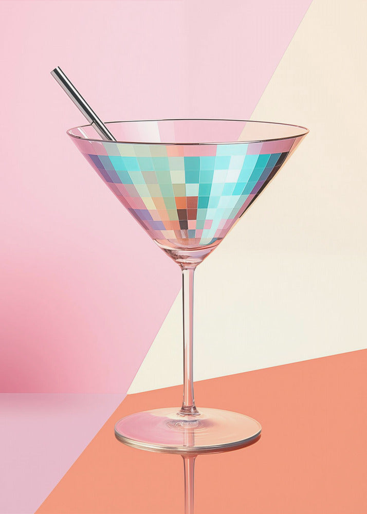 Prickelnder Martini | Leinwand