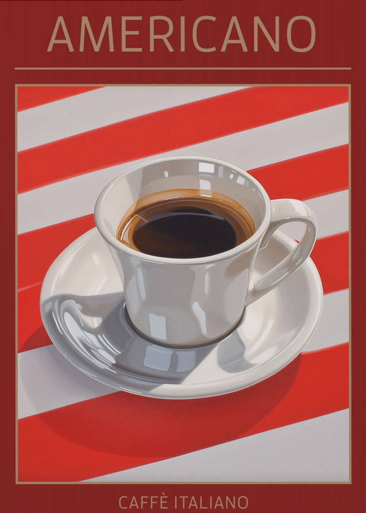 Americano Kaffee | Leinwand