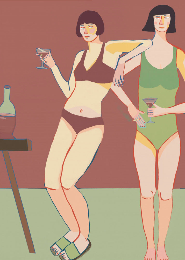 Loungin' Ladies | Leinwand