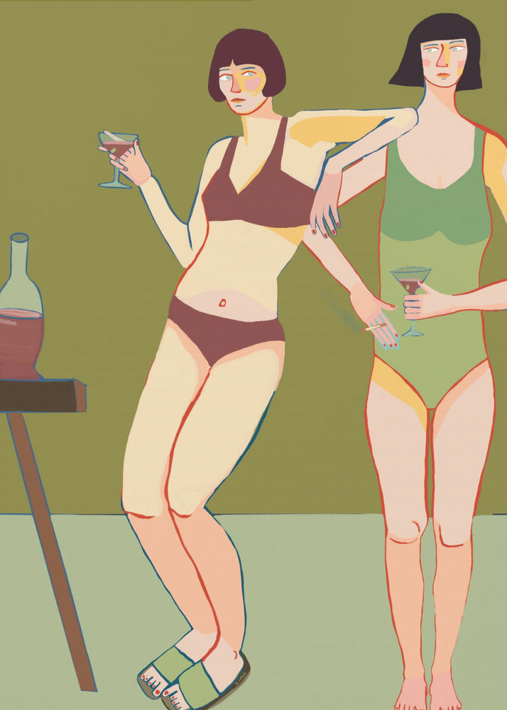 Loungin' Ladies | Leinwand