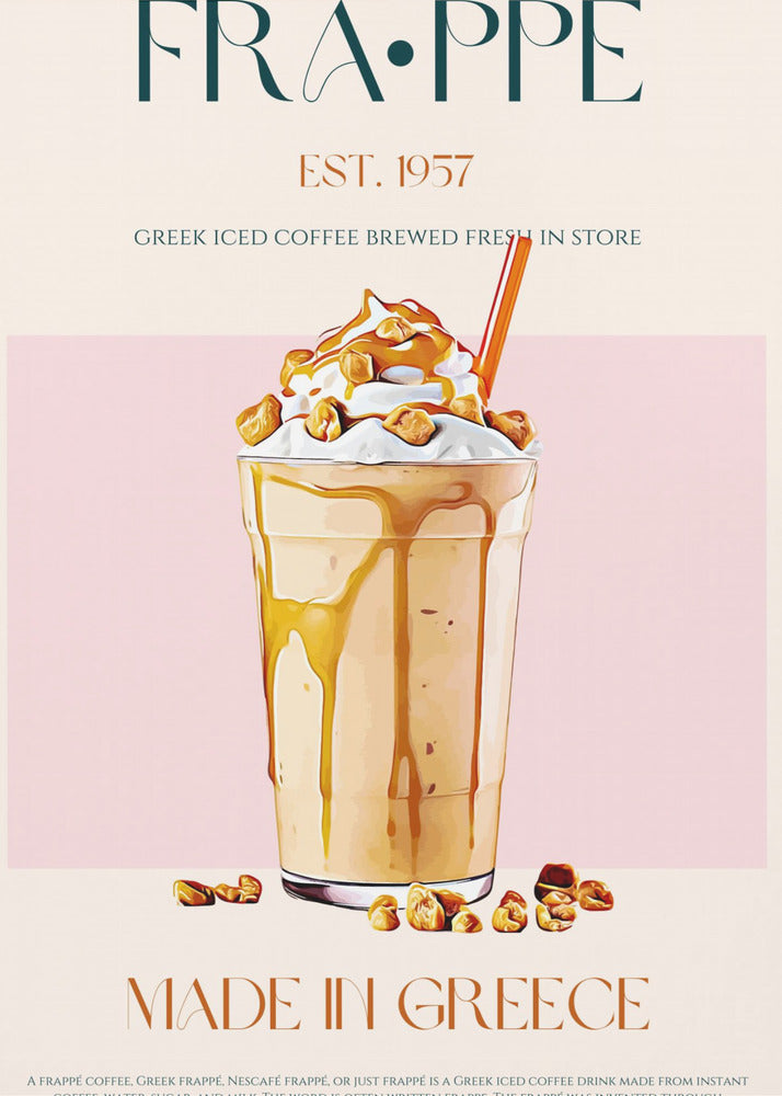Griechischer Frappe-Genuss | Leinwand