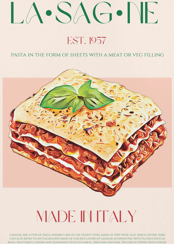 Lasagne-Schichten | Leinwand