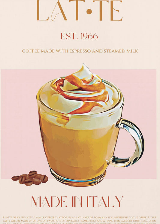 Cremiger Latte-Genuss | Leinwand