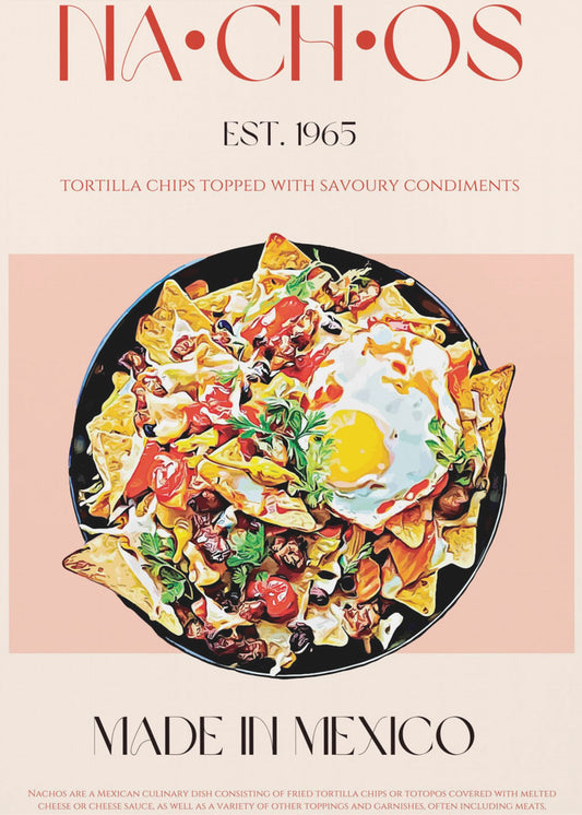 Bunte mexikanische Nachos | Leinwand