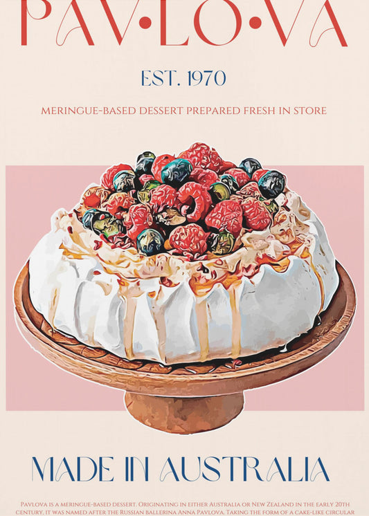 Beeren-Pavlova-Genuss | Leinwand