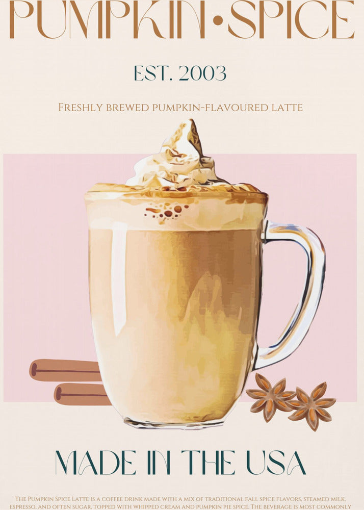 Herbst Latte Delight | Leinwand
