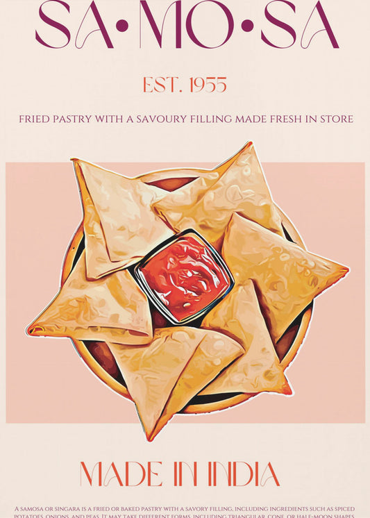 Indische frittierte Samosas | Leinwand