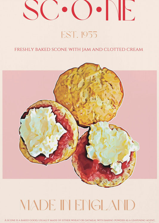 Englischer Scone-Genuss | Leinwand