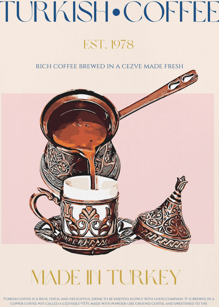 Türkischer Kaffeedruck | Leinwand