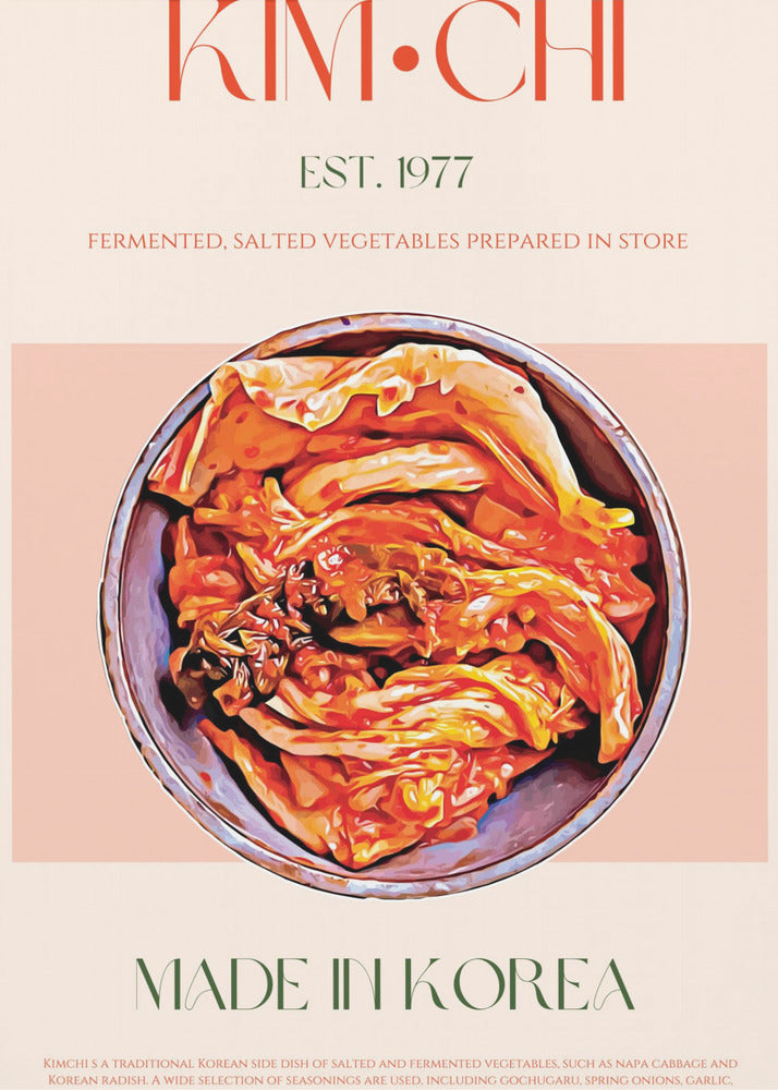 Korean Kimchi Delight | Canvas