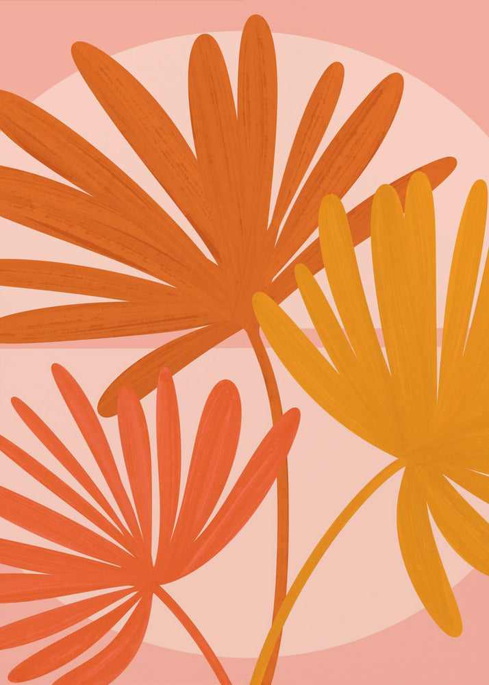 Herbstpalmen | Leinwand