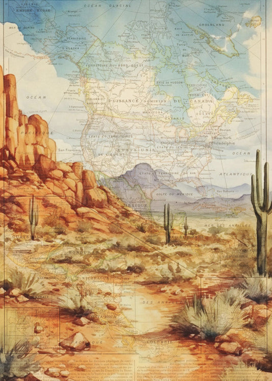 Wüste von Arizona | Leinwand