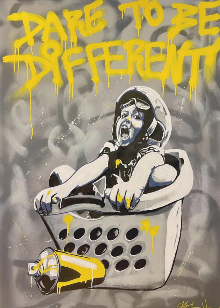 Child In A Laundry Basket | Poster