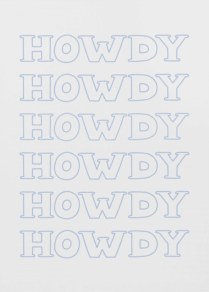 Blue Howdy | Poster