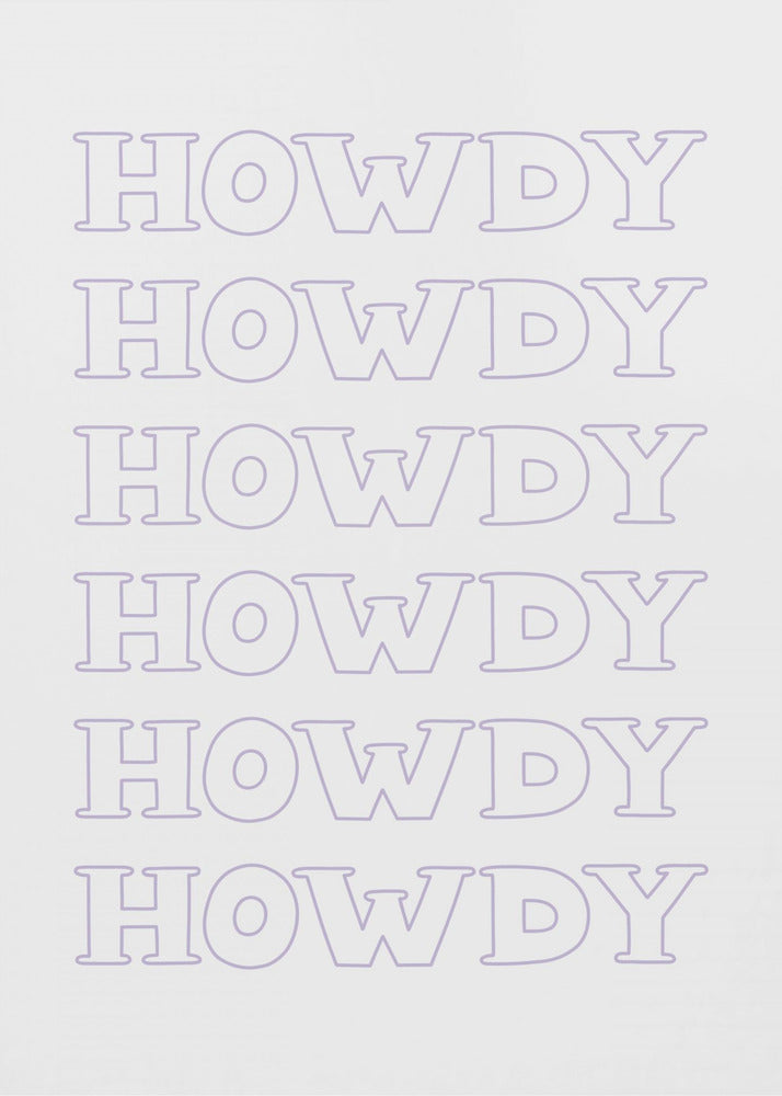 Lila Howdy | Leinwand
